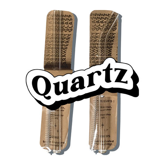Quartz Glass Drinking Straw
