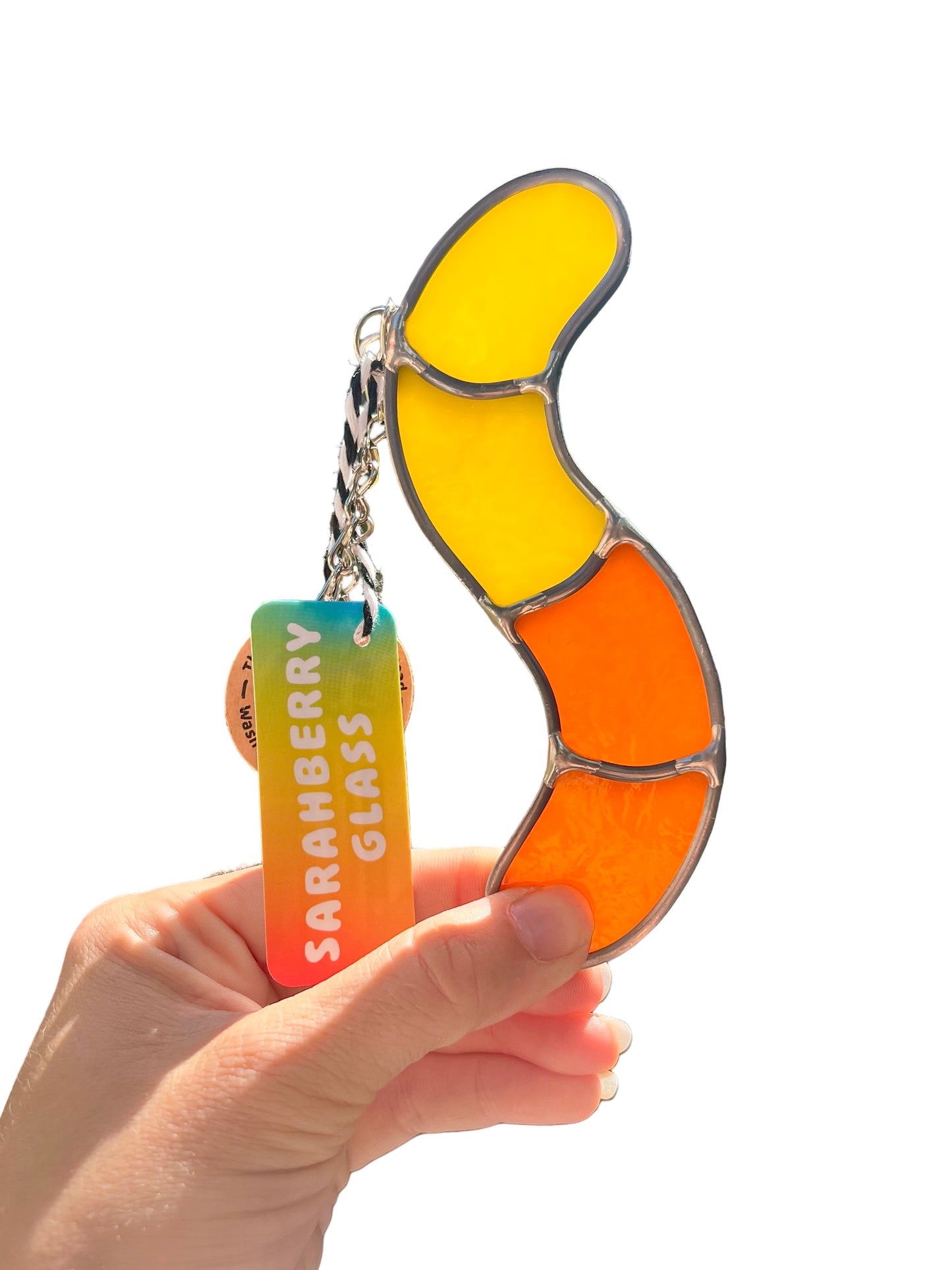 Stained Glass Worm Suncatcher
