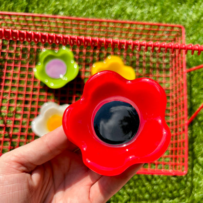 Fused Glass Flower Tray