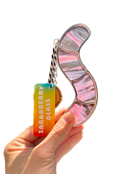Stained Glass Worm Suncatcher