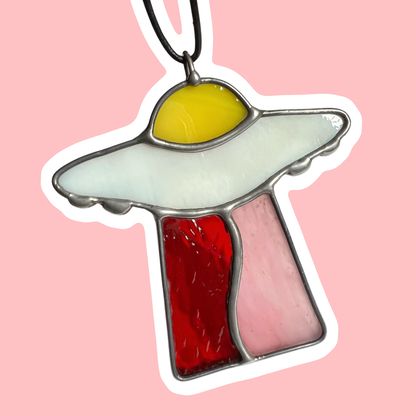 Unidentified Flying Breakfast Objects Suncatcher & Charm