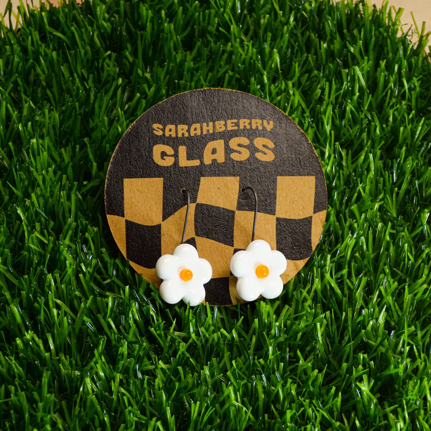 Dangly Glass Earrings