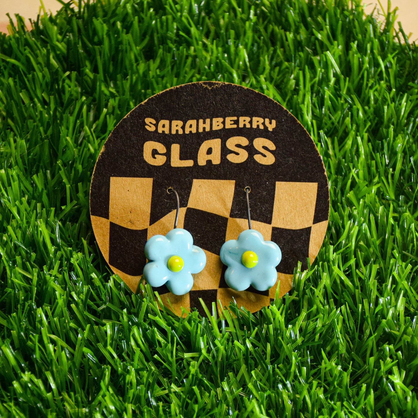 Dangly Glass Earrings