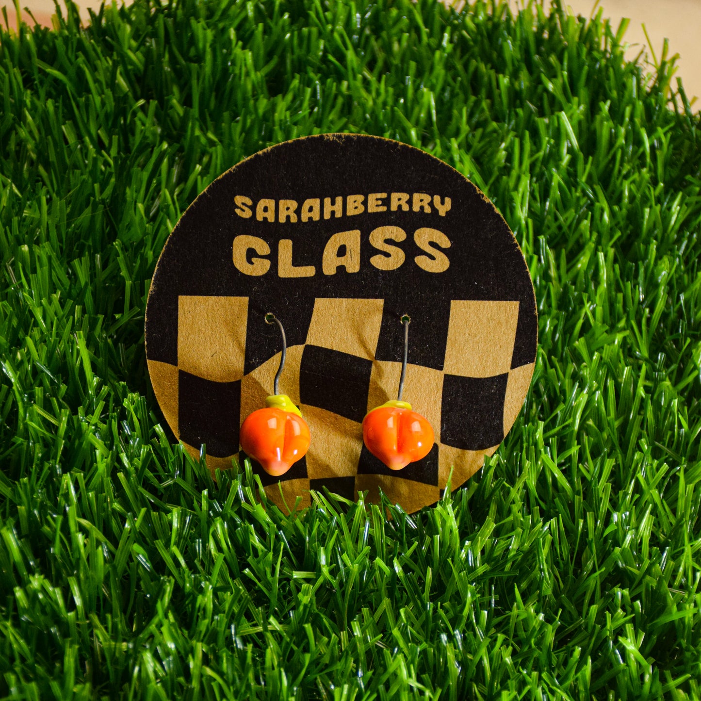 Dangly Glass Earrings