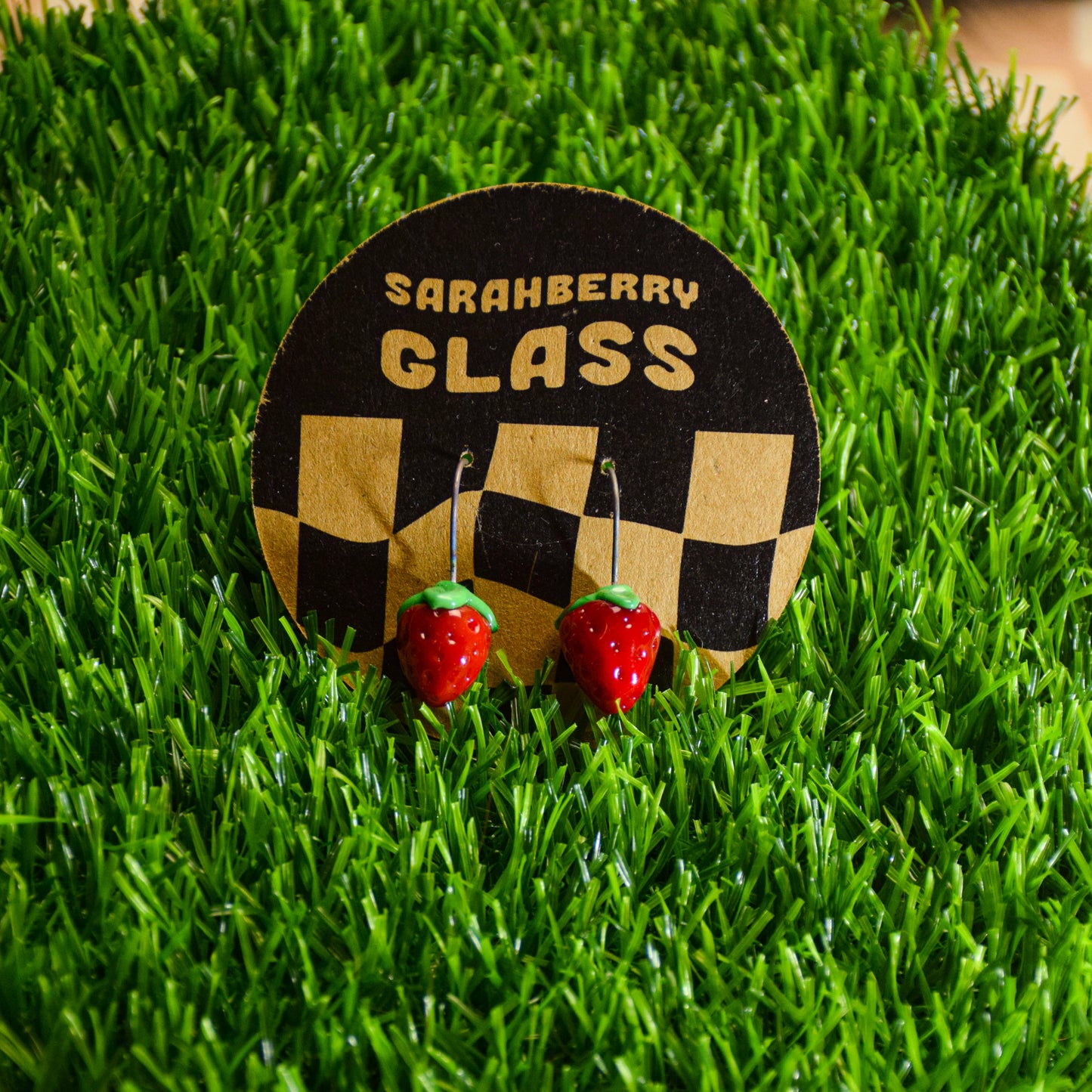 Dangly Glass Earrings