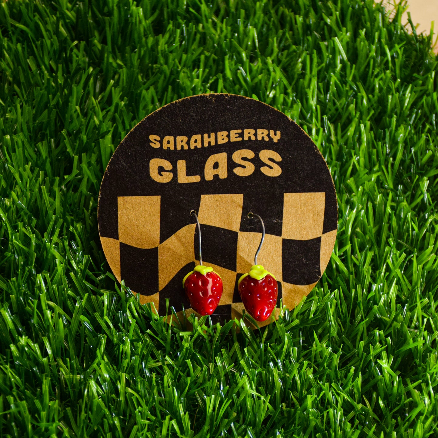 Dangly Glass Earrings