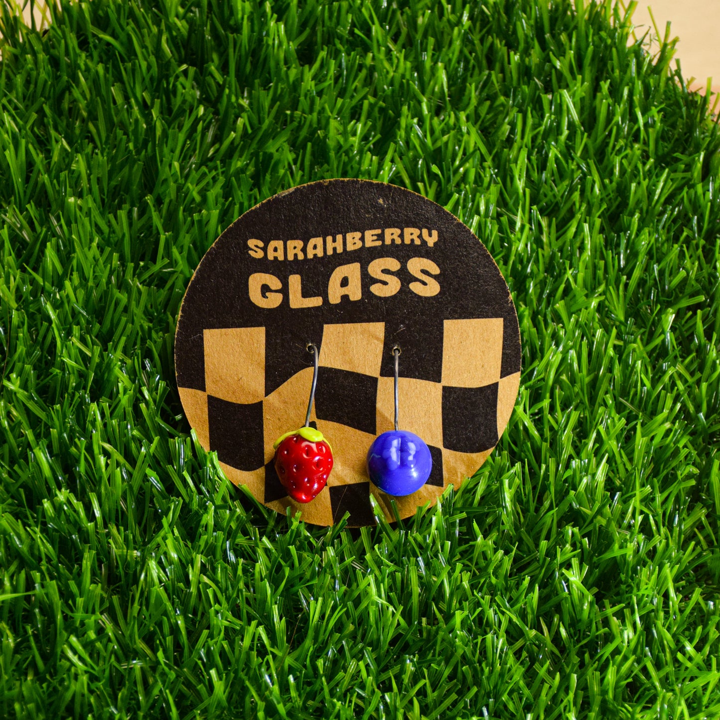 Dangly Glass Earrings