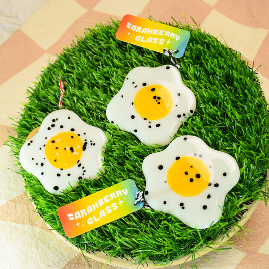 Fused Glass Silly Ornaments