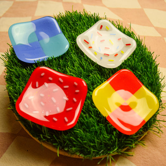 Lil Square Fused Glass Trays