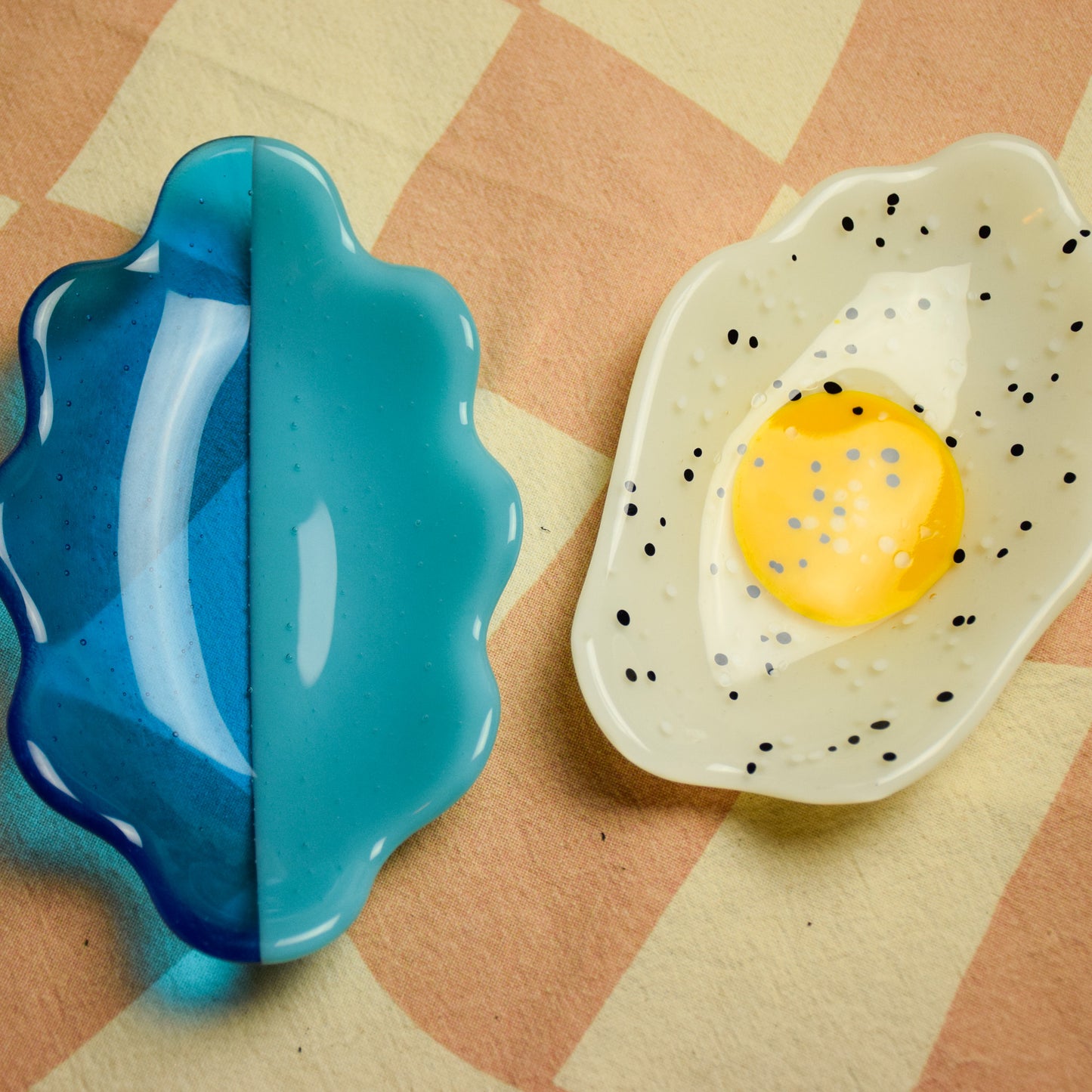 Oval Fused Glass Trays