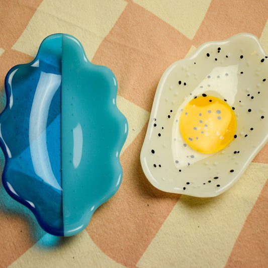 Oval Fused Glass Trays