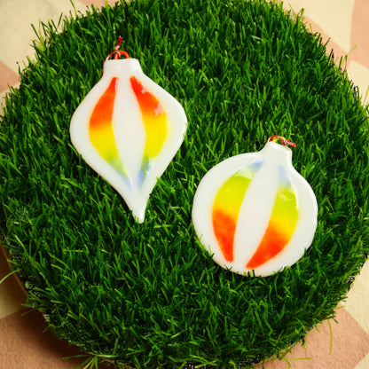 Fused Glass Ornaments