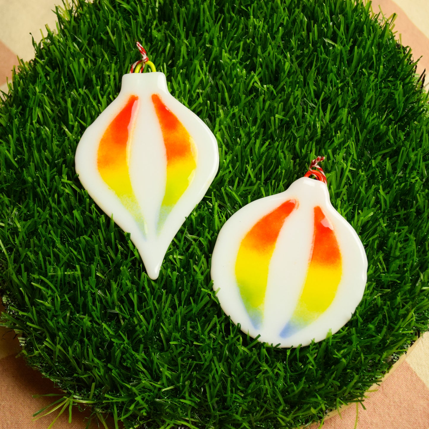 Fused Glass Ornaments