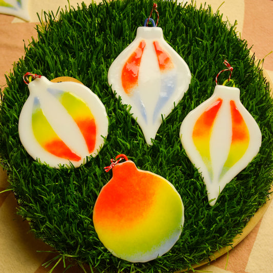 Fused Glass Ornaments
